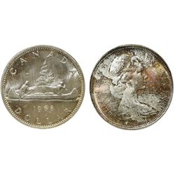 1966 $1 LgBds CCCS/ICCS Gem Mint State-65.   Flashy sparce gold and red tones.