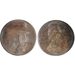 1967 $1 ICCS Gem Mint State-65.  Deep gem tones.