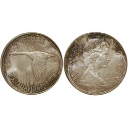 1967 $1 CCCS/ICCS Gem Mint State-65.   Attractive clouded tones.