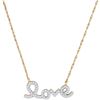 Image 1 : 1/6 CTW Round Diamond Love Pendant 10kt Yellow Gold - REF-13N2Y