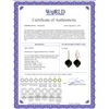 Image 2 : Genuine 31.18 ctw Black Spinel & Diamond Earrings 14KT Rose Gold - REF-54V2W