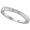 Image 1 : 1/20 CTW Round Diamond Fashion Ring 14kt White Gold - REF-13K2R
