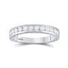 Image 1 : 1/2 CTW Round Diamond Wedding Ring 14kt White Gold - REF-41X9T