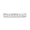 Image 2 : 1/2 CTW Round Diamond Wedding Ring 14kt White Gold - REF-41X9T
