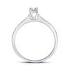 Image 3 : 1/10 CTW Round Diamond Solitaire Bridal Wedding Engagement Ring 10kt White Gold - REF-14Y4X