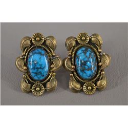 NAVAJO INDIAN EARRINGS (CARL LUTHEY)