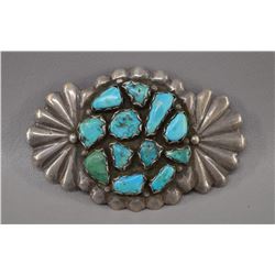 ZUNI INDIAN BUCKLE (JUAN CALAVAZA)