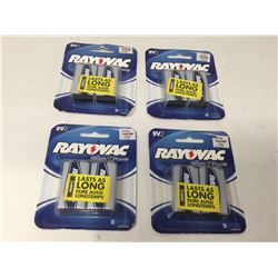 Rayovac Batteries (4 x 2 x 9V)