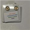Image 2 : 14K Yellow Gold 2 Daimond(0.2ct) Earrings, Made in Canada, Appraised Retail $1033