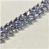 Image 1 : Silver Tanzanite(8.2ct) Bracelet, Made in Canada, Appraised Retail $1300