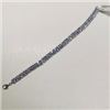 Image 2 : Silver Tanzanite(8.2ct) Bracelet, Made in Canada, Appraised Retail $1300