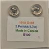 Image 2 : 10K White Gold 2 Peridot(1.3ct) Earrings, Made in Canada, Suggested Retail Value $200