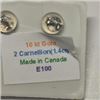 Image 2 : 10K White Gold 2 Carnellion(1.4ct) Earrings, Made in Canada, Suggested Retail Value $200