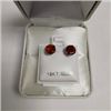 Image 3 : 10K White Gold 2 Carnellion(1.4ct) Earrings, Made in Canada, Suggested Retail Value $200