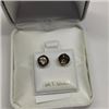 Image 3 : 10K White Gold 2 Smoky Quartz(0.8ct) Earrings, Made in Canada, Suggested Retail Value $200