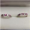 Image 1 : Created Pink Sapphire Earrings, Made in Canada, Suggested Retail Value $120