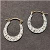 Image 1 : 10K Yellow Gold Cubic Zirconia Earrings, Made in Canada, Suggested Retail Value $300