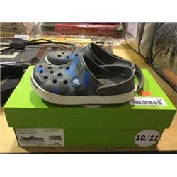 Crocs Kids Grey/Blue Size 10/11