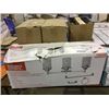 Image 1 : Project Source 3-Light Vanity Fixture w/ 3pc Bathroom Hardware Set