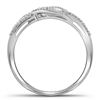 Image 2 : 1/10 CTW Round Diamond Ring 10kt White Gold - REF-13T2K