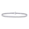 Image 2 : 2 CTW Round Diamond Studded Tennis Bracelet 10kt White Gold - REF-143K9R