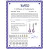 Image 2 : Genuine 4.65 ctw Amethyst & Diamond Earrings 14KT White Gold - REF-36X2M