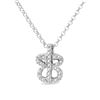 Image 1 : 0.13 CTW Diamond Necklace 18K White Gold - REF-20N2Y