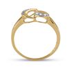 Image 3 : 1/20 CTW Round Diamond Heart Ring 10kt Yellow Gold - REF-10Y8X