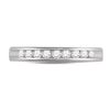 Image 2 : 1/4 CTW Round Channel-set Diamond Wedding Ring 14kt White Gold - REF-30X3T