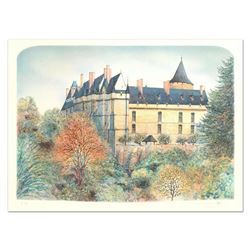 Rolf Rafflewski,  Chateau  Limited Edition Lithograph, Numbered and Hand Signed.