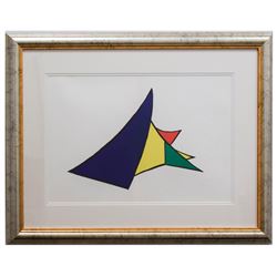 Alexander Calder- Lithograph "DLM141 - Chasse neige"