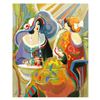 Image 1 : Isaac Maimon, "Golden Fest" Original Acrylic Painting, Hand Signed with Certificate of Authenticity.