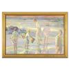 Image 1 : Don Hatfield, "Frolicking at the Seashore" Framed Limited Edition on Canvas, Numbered 147/150 and Ha