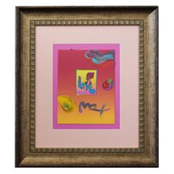 Peter Max- Original Mixed Media "Love"