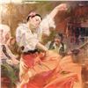 Image 2 : Pino (1931-2010), "Flamenco In Red" Limited Edition on Canvas, Numbered and Hand Signed with Certifi