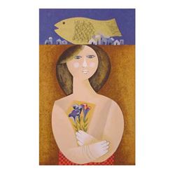 Samy Briss- Original Serigraph "Le Poisson du Bonheur"