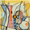 Image 2 : Roshvan, Original Acrylic and Watercolor Painting, Hand Signed with Letter of Authenticity.