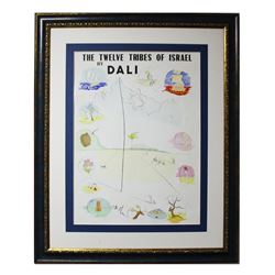 Salvador Dali- Lithograph "Twelve Tribes of Israel 1972"
