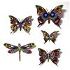 Image 1 : Patricia Govezensky- Original Painting on Cutout Steel (Set of 5) "Set of 5 Butterflies"