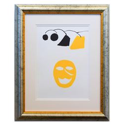 Alexander Calder- Lithograph "DLM221 - Masque jaune"