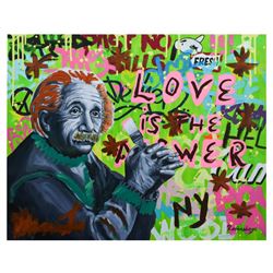 Nastya Rovenskaya- Mixed Media "Love is the Answer"