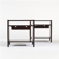 Edward Wormley end tables, pair D