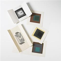 Josef Albers prints, set of five 