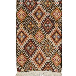 Morrocan carpet c. 1950 hand-w