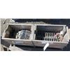 Image 1 : Qty 2 Wood Boxes Metal Bars, Clamps, Nuts, Bolts, etc.