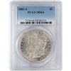 Image 1 : 1881-S $1 Morgan Silver Dollar Coin PCGS MS64
