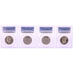 Lot of (4) 1977-S Proof Kennedy Half Dollar Coins PCGS PR69DCAM