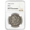 Image 1 : 1882-CC $1 Morgan Silver Dollar Coin NGC VG8