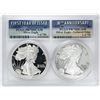 Image 1 : 1986-S & 2016-W $1 Proof American Silver Eagle Coin Set PCGS PR70DCAM