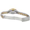 Image 7 : Rolex Ladies Two Tone 14K Blue Vignette Pyramid Diamond Datejust Wristwatch